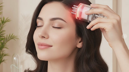 Masajeador Eléctrico Capilar con Terapia de Luz y Aplicación de Sérums